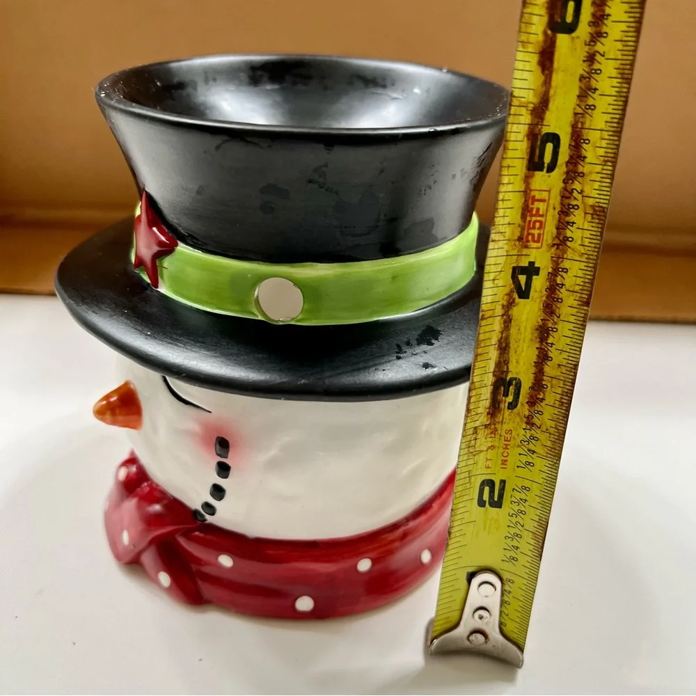 Vintage Yankee Candle Snowmen‎ Winter Wax Tart Tealight Warmer